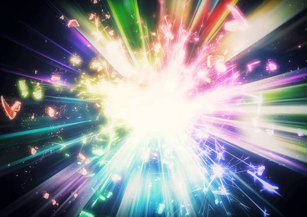 istock Abstract background of radiating colorful rays 1669046271