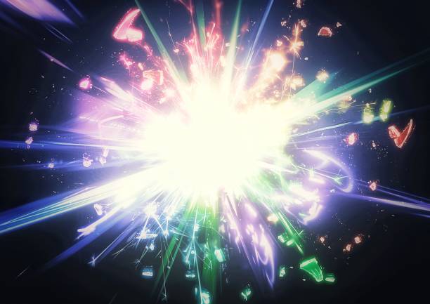 istock Abstract background of radiating colorful rays 1669046274
