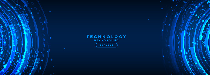 Futuristic Digital Web Technology Background Design Stock Illustration ...