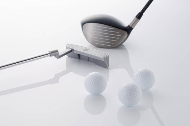istock golf image. golf balls and golf clubs 1669135259