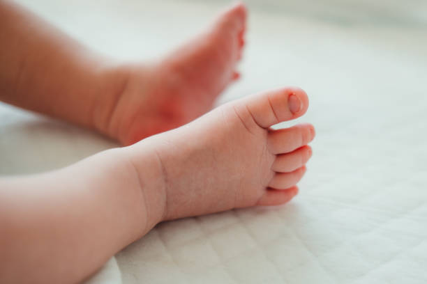 istock Close-up of baby's feet 1669212852