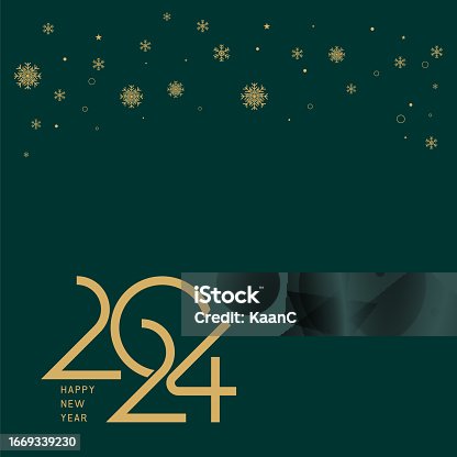istock 2024. Happy New Year. Abstract numbers vector illustration. Holiday design for greeting card, invitation, calendar, etc. vector stock illustration 1669339230