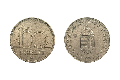 Hungary coin 100 forint 1995. Hungarian coin 100 forint 1995 Avers and Reverse
