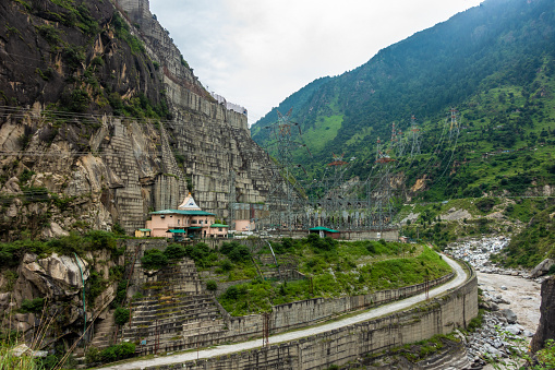 August 30th 2023, Himachal Pradesh, India. Karcham Wangtoo Hydroelectric Plant: A run-of-the-river power station on the Sutlej River in Himachal Pradesh, India