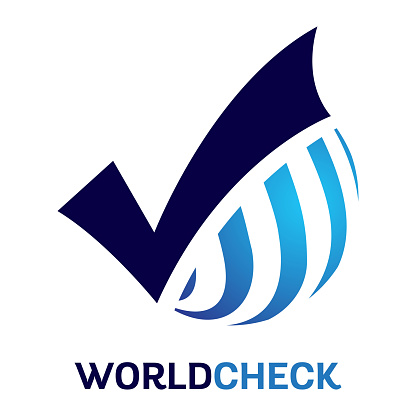World Check logo design template. Financial business logo template. business check icon illustration design.