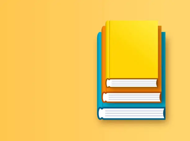 Vector illustration of Stack of Books