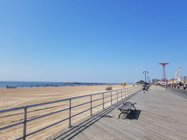 istock View of the beach in coney island 1669802901