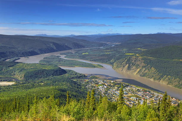 istock River Yukon and Dawson City, Yukon Territory, Canada. 1669853787