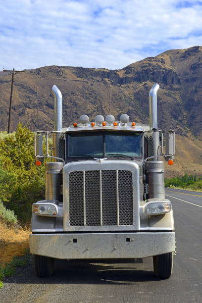 istock Big semi truck 1669858373