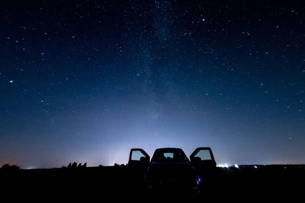 istock starry night sky, constellations and milky way 1669943795