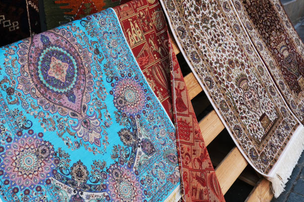 istock Colorful Turkish traditional rugs. 1669957255