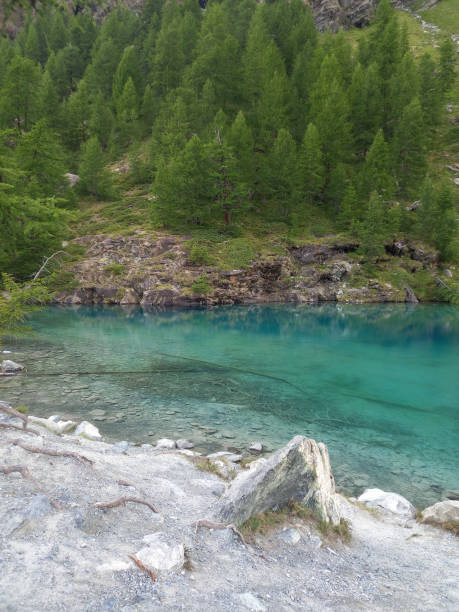 istock Lago Blu transl. Blue lake in Ayas in Aosta Valley 1670019178