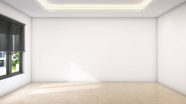 istock apartment interior design Living room, empty space Minimalist modern style empty space White walls, parquet floors, natural light. 3D rendering 1670060083