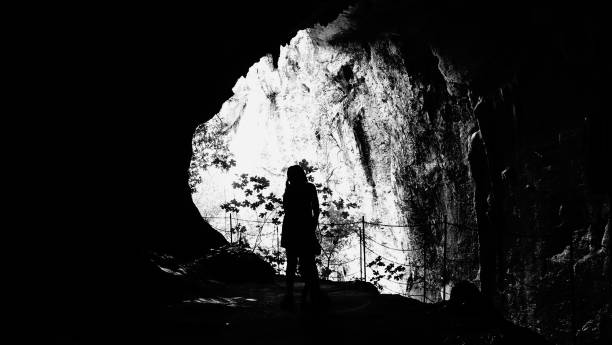 istock resembling a human shadow in a cave 1670130089