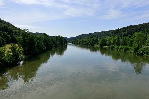 View of the Main-Danube Canal near Essing in Bavaria