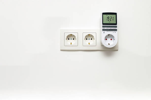 istock White triple outlet on white wall 1670240752
