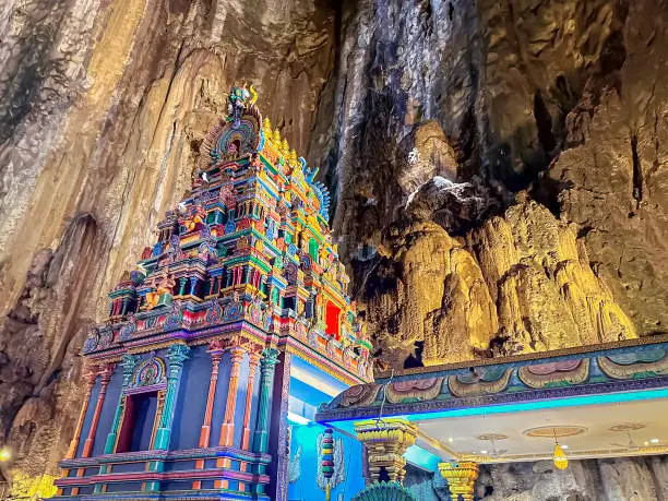 Batu Caves in Kuala Lumpur, one of the largest Hindu attractions in Malaysia.