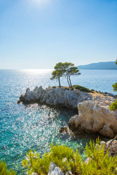istock Amarandos cove Three trees (Mamma Mia!), Skopelos island, Greece 1670309996