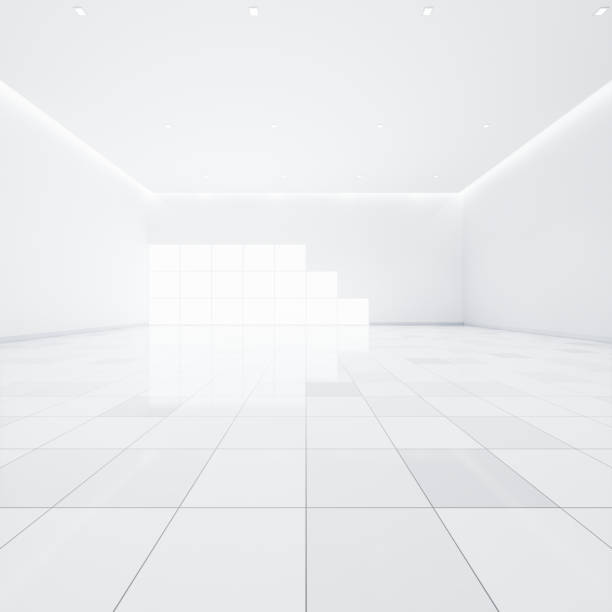 istock 3d rendering of empty room and tile floor for background. 1670347670