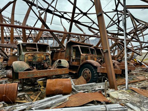 istock Abandoned USA research base in Greenland 1670521223