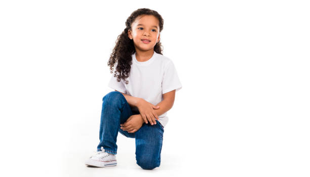 istock cute little girl pointing on a drawn lamp 1670667548
