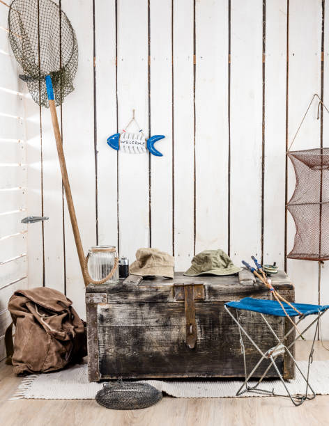 istock big old chest with things for fishing 1670690660