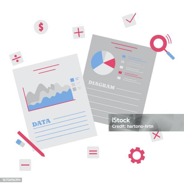Data Analytic Concept Vector Illustration Modern Flat Vector ...