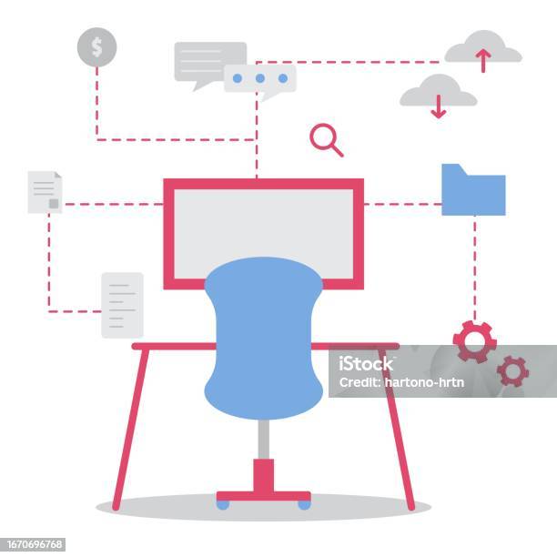 Data Analytic Concept Vector Illustration Modern Flat Vector ...