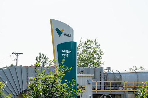 Vale Garson Mine facility in Greater Sudbury, Ontario, Canada, on July 23, 2023. Garson Mine is an underground nickel mine.