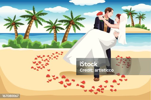 istock Beach wedding 167080067