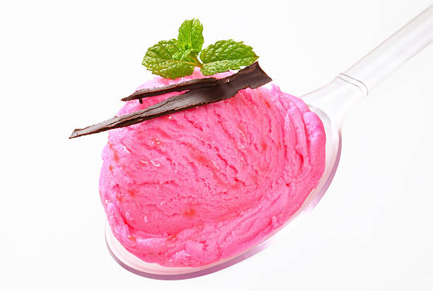 istock Scoop of pink ice cream 167080395