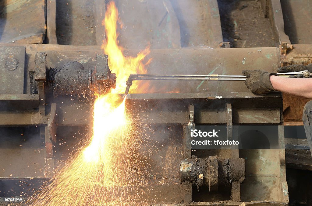 Couper Torche - Photo de Acier libre de droits