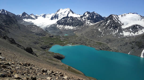 istock Ala Kul Lake in Kyrgyzstan mountains 1670824001