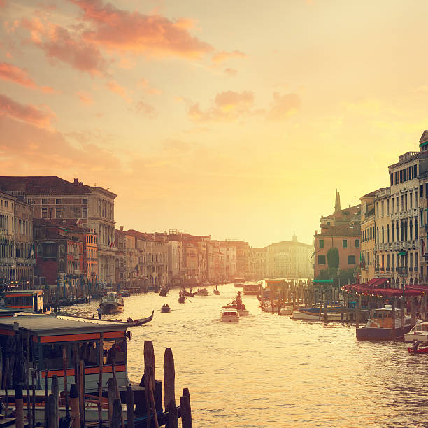 Grand Canal of Venice at sunset