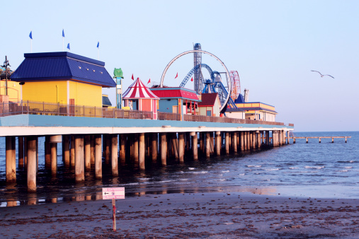 Theme park in Galveston pier.