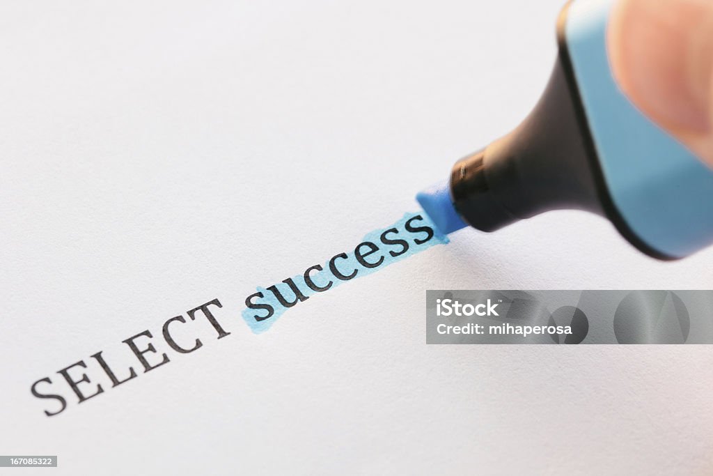 SELECT success - SQL Query Concept Select Success In Your Life - How Simple It Would Be If You Could Select What You Want In Your Life, Blue Marker. Abstract Stock Photo
