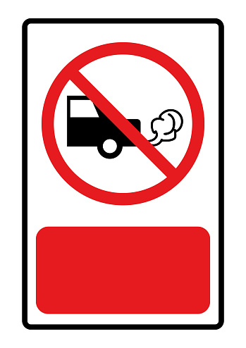 Go Off Do Symbol Sign Please Go Off Do Not Leave The Engine Running Red ...