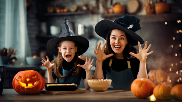 istock family preparing for Halloween 1671062877