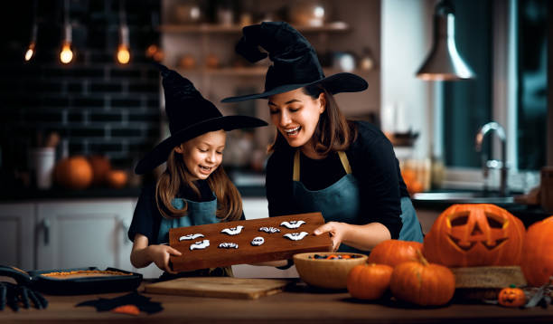 istock family preparing for Halloween 1671062887