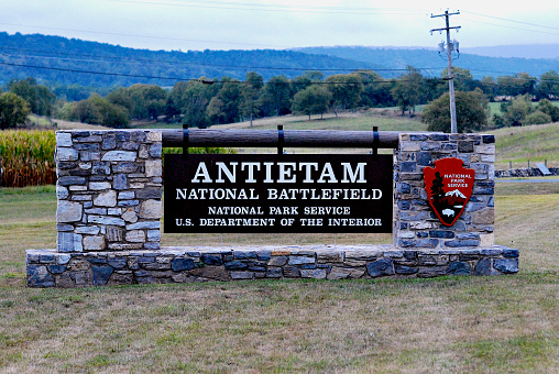 Blue Ridge Parkway overlook sign