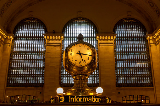 Grand Central Terminal with traffic, New York City, USA