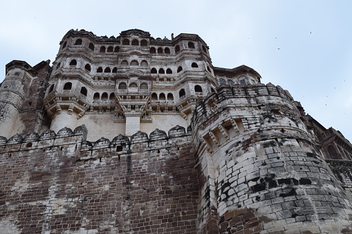 fort on top of a mountain in Rajasthan India