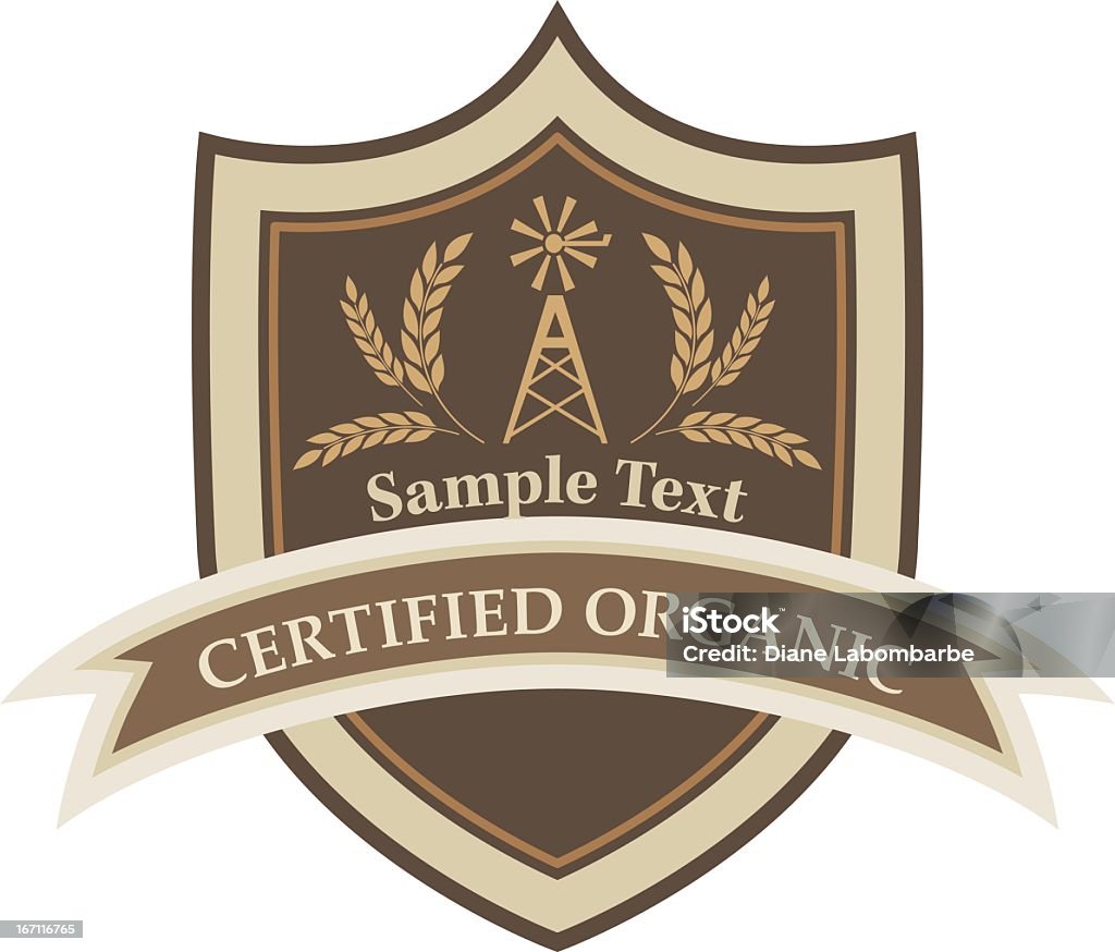 Пшеница & Зерно Label или Shield - Векторная гра�фика Баннер - знак роялти-фри