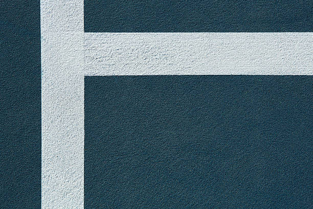 istock Blue Tennis Court Lines for Background 167118619