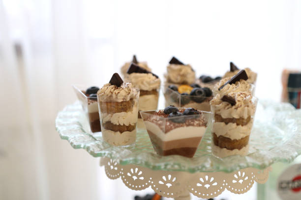 istock Sweet, buffet table with cakes, pies, cookies with glaze. 1671191182