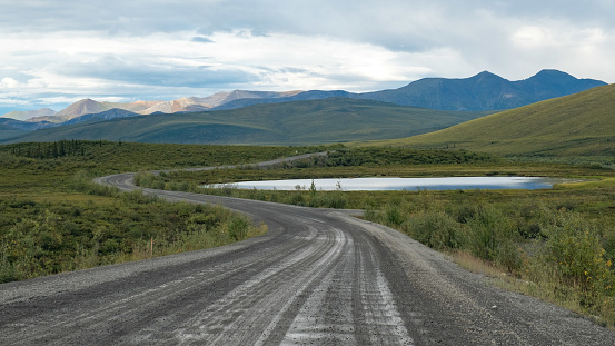 A photo on Dempster Highway, north Yukon, Canada