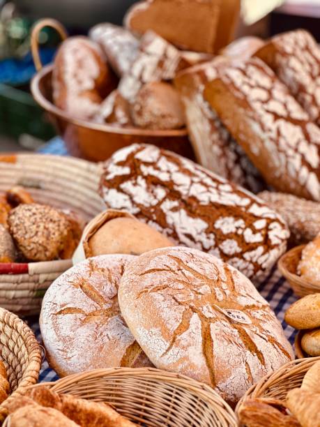 istock Fresh baked  bread on the market 1671221429
