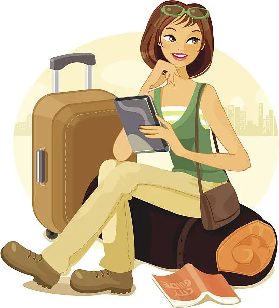 Vector illustration of Travel and communicatons