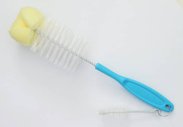 Bottle cleaning brush on white