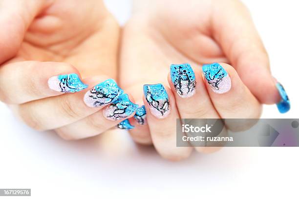 Hands With Nail Art Stock Photo - Download Image Now - Abstract, Adult, Art